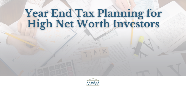 Year-End Individual Tax Planning | Maheras Wealth Management